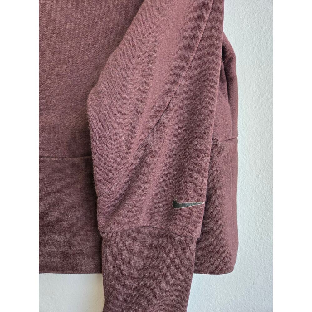 Nike Dri-FIT Get Fit Maroon Funnel Neck Training Sweatshirt Size M - Picture 4 of 9